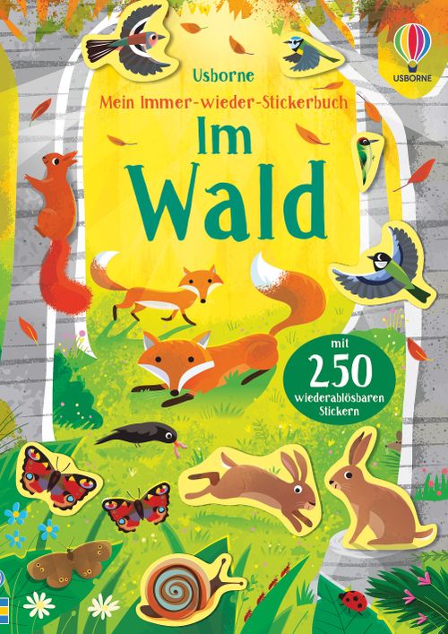 Usborne Verlag – Stickerbuch MEIN IMMER-WIEDER-STICKERBUCH Tiere und Natur - WILDHOOD store