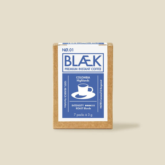Blæk Specialty Coffee – Instantkaffee NØ.1 - TO GO BOX - Kolumbien - WILDHOOD store