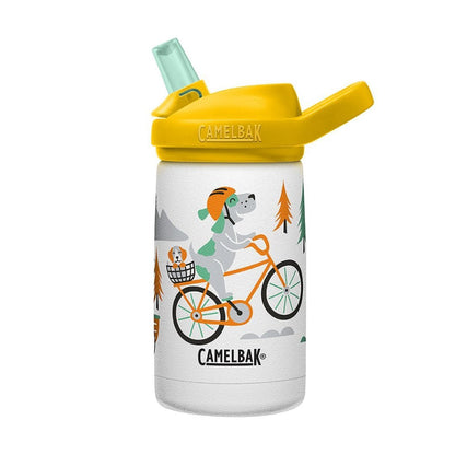 Camelbak – Trinkflasche EDDY+ KIDS aus Edelstahl, isoliert 350ml – Biking Dogs - WILDHOOD store