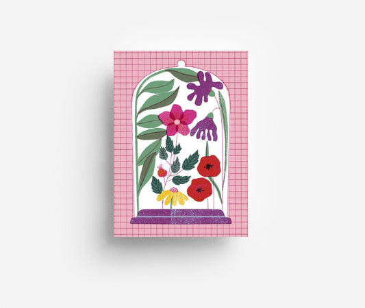 jungwiealt – Postkarte FLOWER GLAS Blumen im Glas - WILDHOOD store