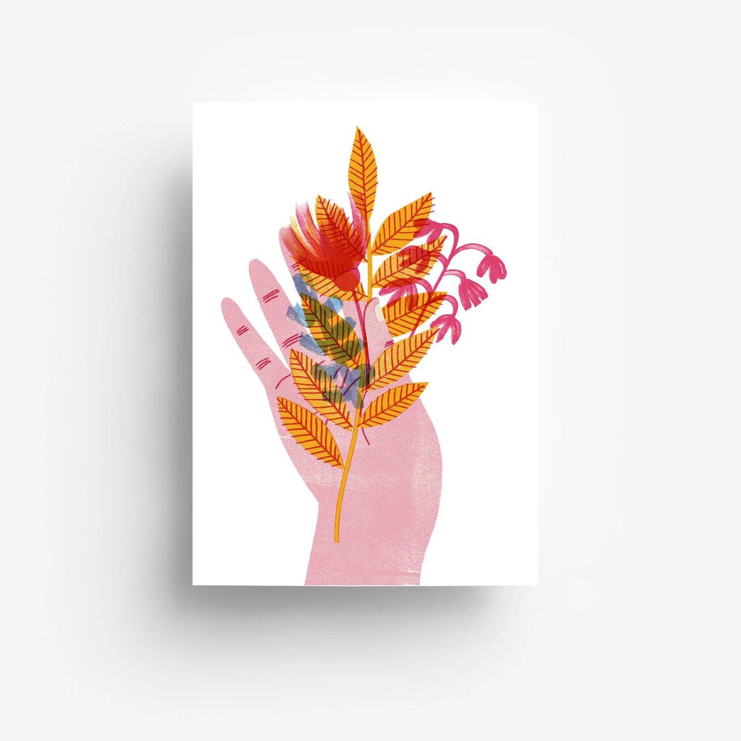 jungwiealt – Postkarte FLOWER HAND Hand mit Blumen - WILDHOOD store