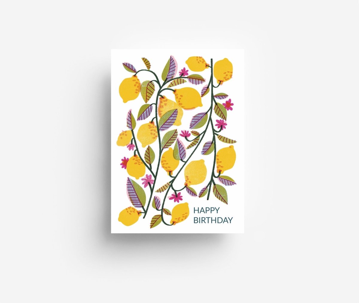 jungwiealt – Postkarte LEMONS Zitronen zum Geburtstag - WILDHOOD store