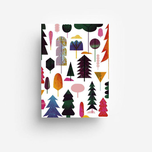 jungwiealt – Postkarte WOODLAND Bäume - WILDHOOD store