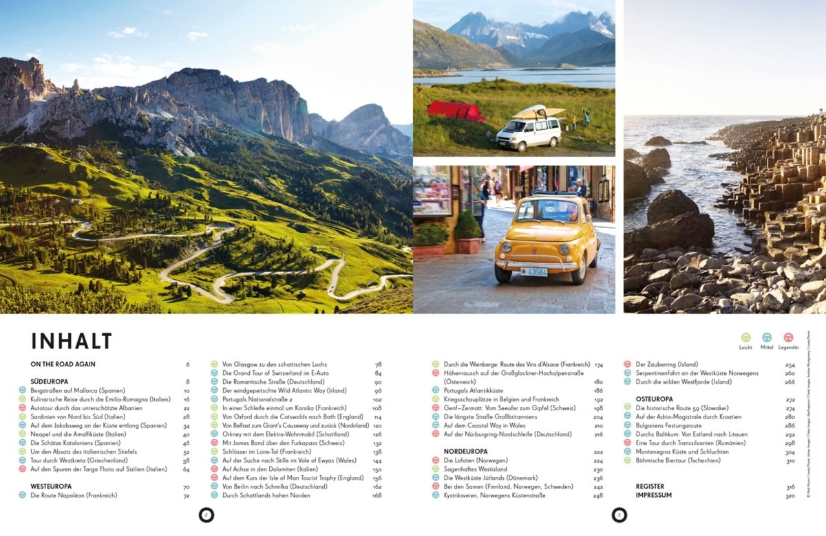 Lonely Planet – Buch LEGENDÄRE ROADTRIPS in Europa - WILDHOOD store