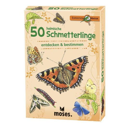 Moses – Karten-Set 50 heimische SCHMETTERLINGE – entdecken & bestimmen - WILDHOOD store