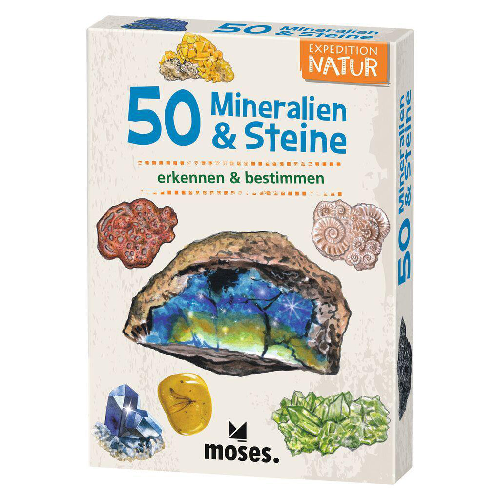 Moses – Karten-Set 50 MINERALIEN & STEINE – entdecken & bestimmen - WILDHOOD store
