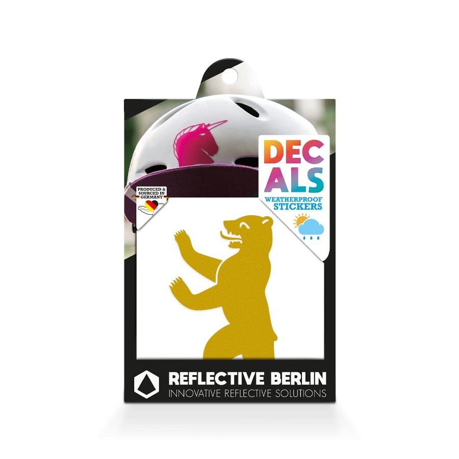 Reflective Berlin – Reflektierende Sticker DECALS Berliner Bär - WILDHOOD store