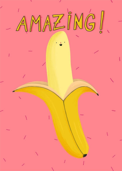 Slinga Illustration – Postkarte AMAZING! Banane - WILDHOOD store