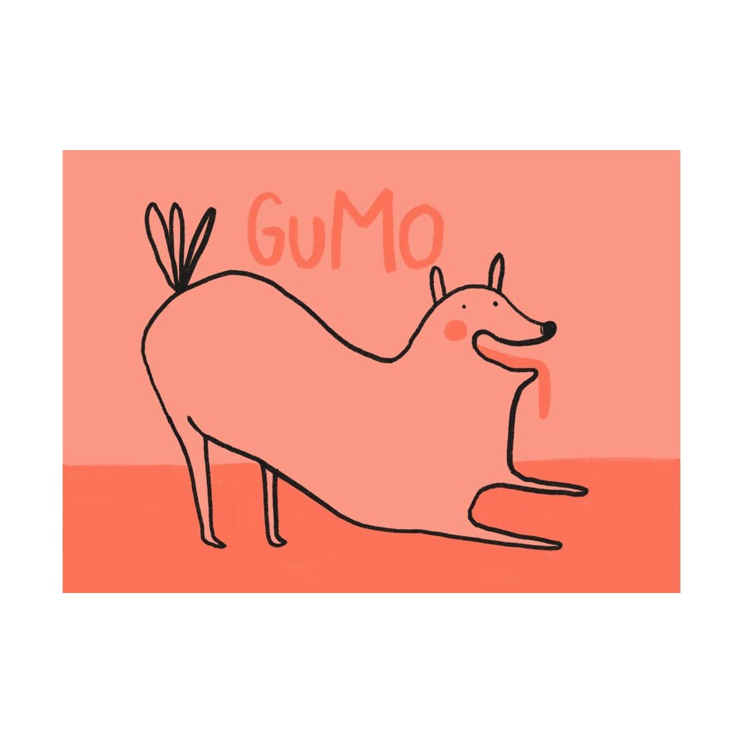 Slinga Illustration – Postkarte GUMO Hund - WILDHOOD store