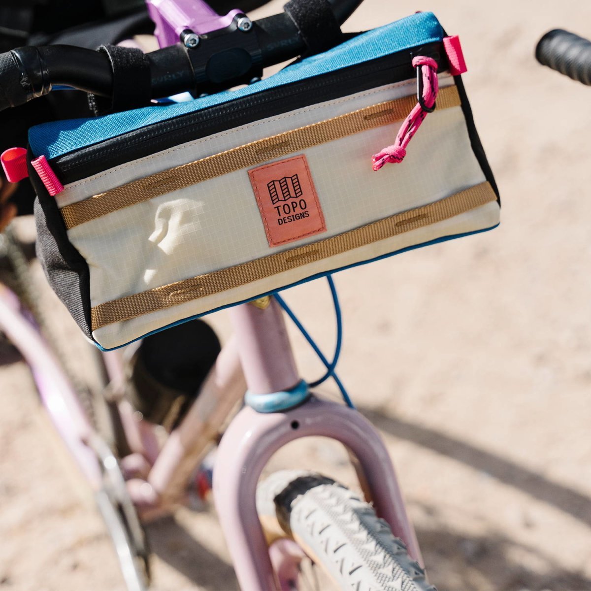 Topo Designs – Fahrradtasche BIKE BAG 3 L Burgundy / dark khaki - WILDHOOD store