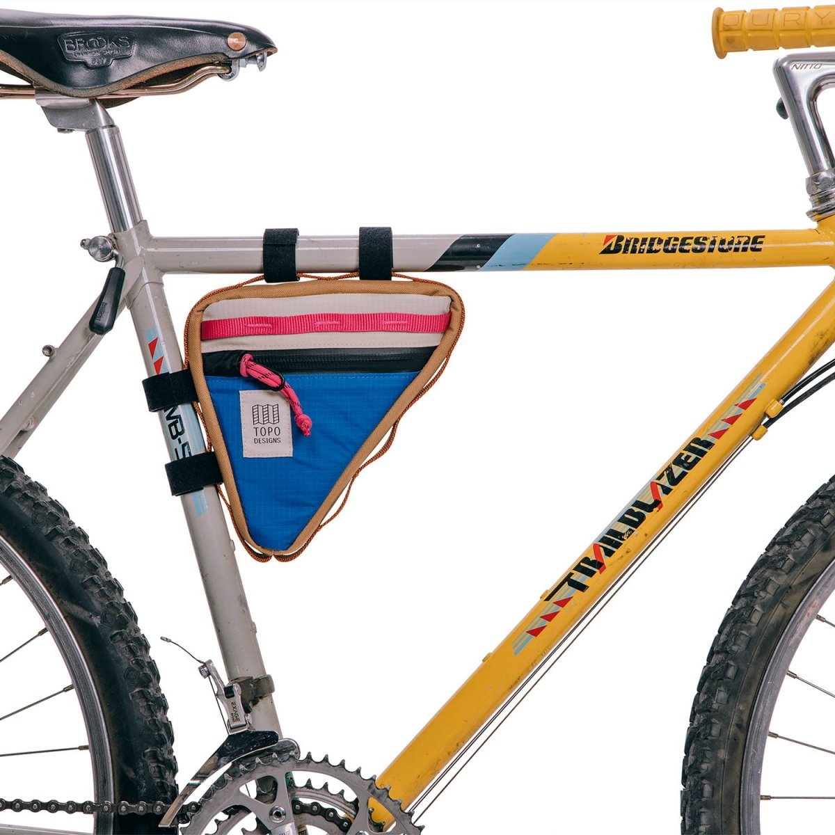 Topo Designs – Fahrradtasche BIKE FRAME BAG 0.7 L Botanic Green / Grape - WILDHOOD store