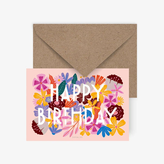 Typealive – Postkarte BLOOMY BIRTHDAY zum Geburtstag - WILDHOOD store