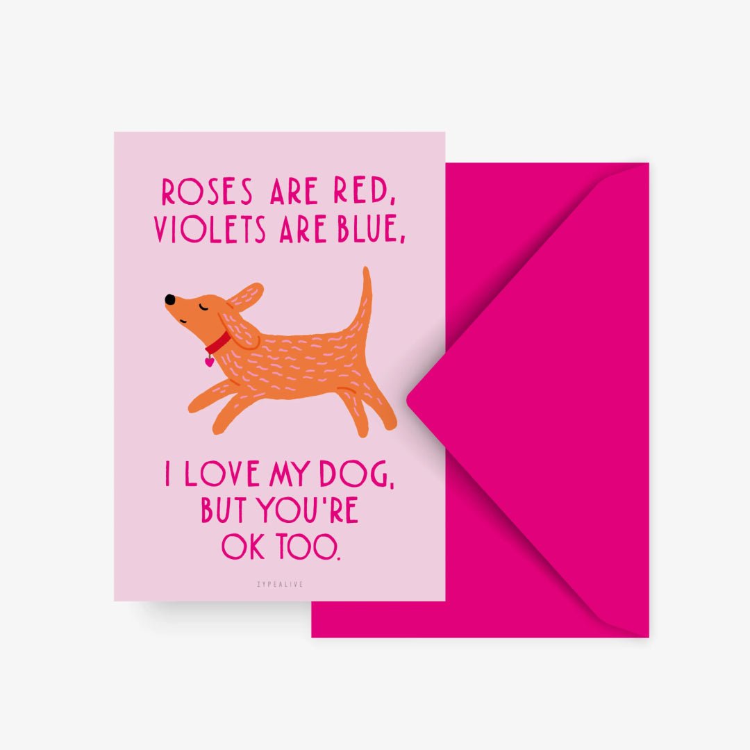 Typealive – Postkarte DOG LOVER Liebe - WILDHOOD store