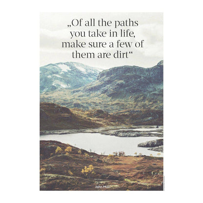 WILDHOOD store – Poster OF ALL THE PATHS YOU TAKE – John Muir - WILDHOOD store