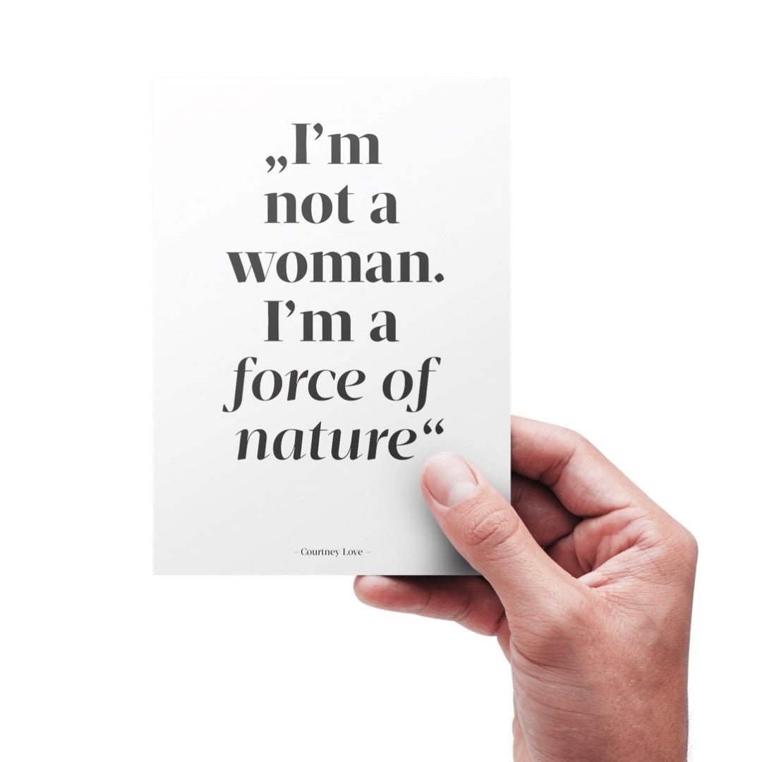 WILDHOOD store – Postkarte FORCE OF NATURE Courtney Love - WILDHOOD store