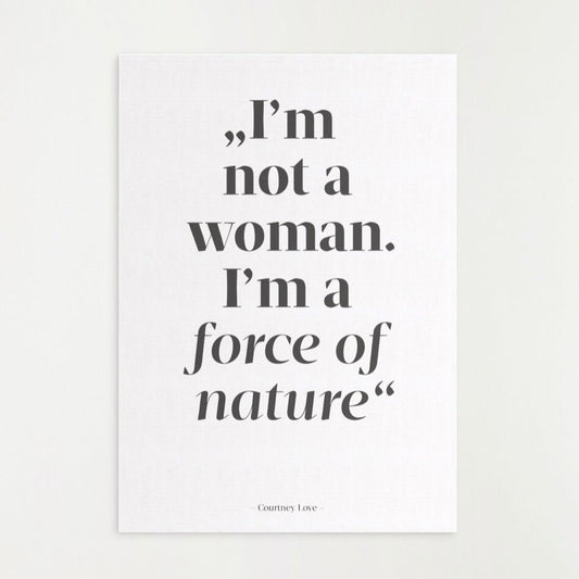 WILDHOOD store – Postkarte FORCE OF NATURE Courtney Love - WILDHOOD store